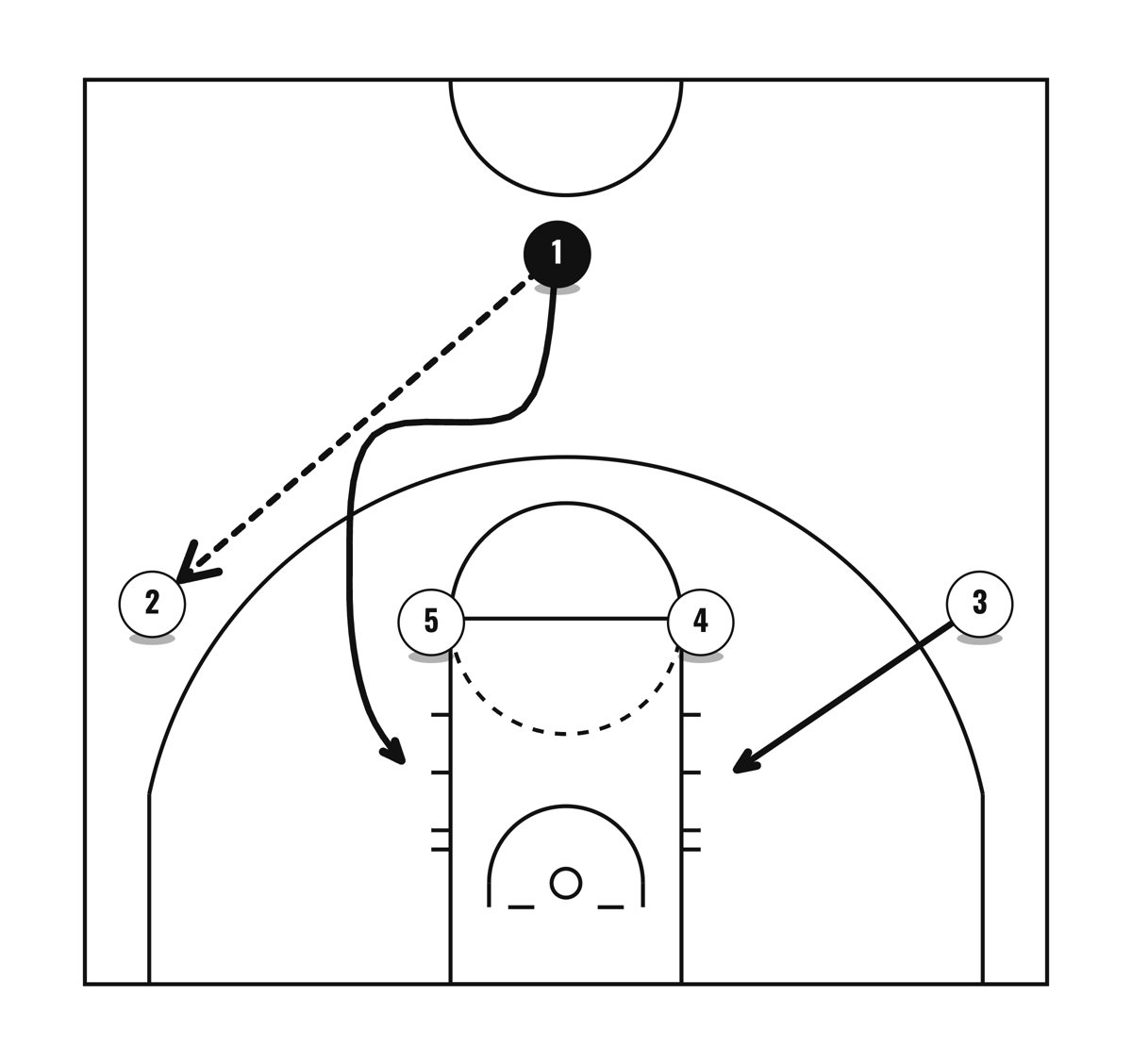 14 High Ball Screen, diagram 1 of 3