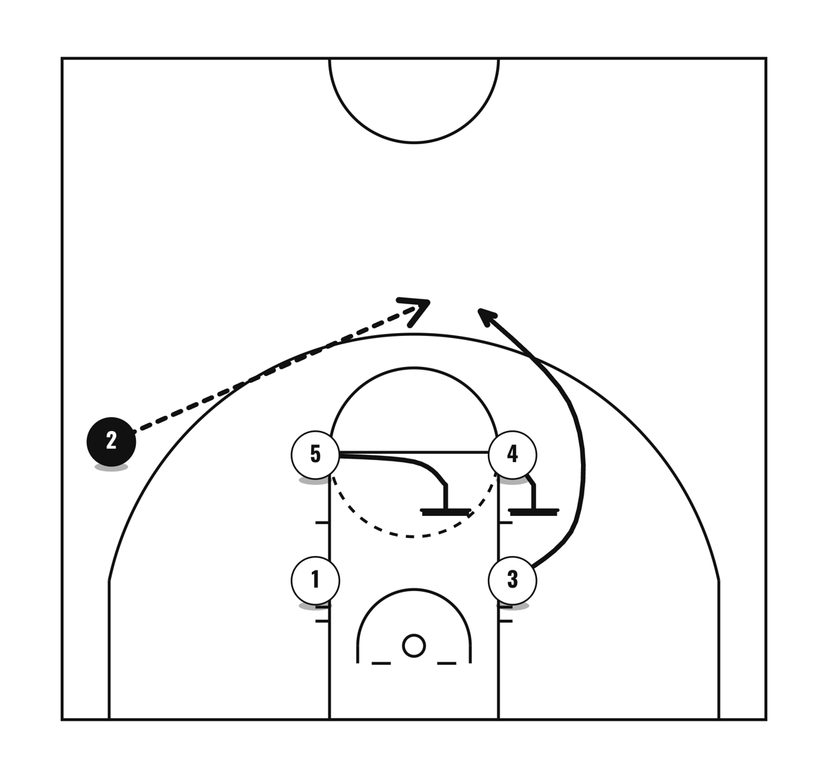 14 High Ball Screen, diagram 2 of 3