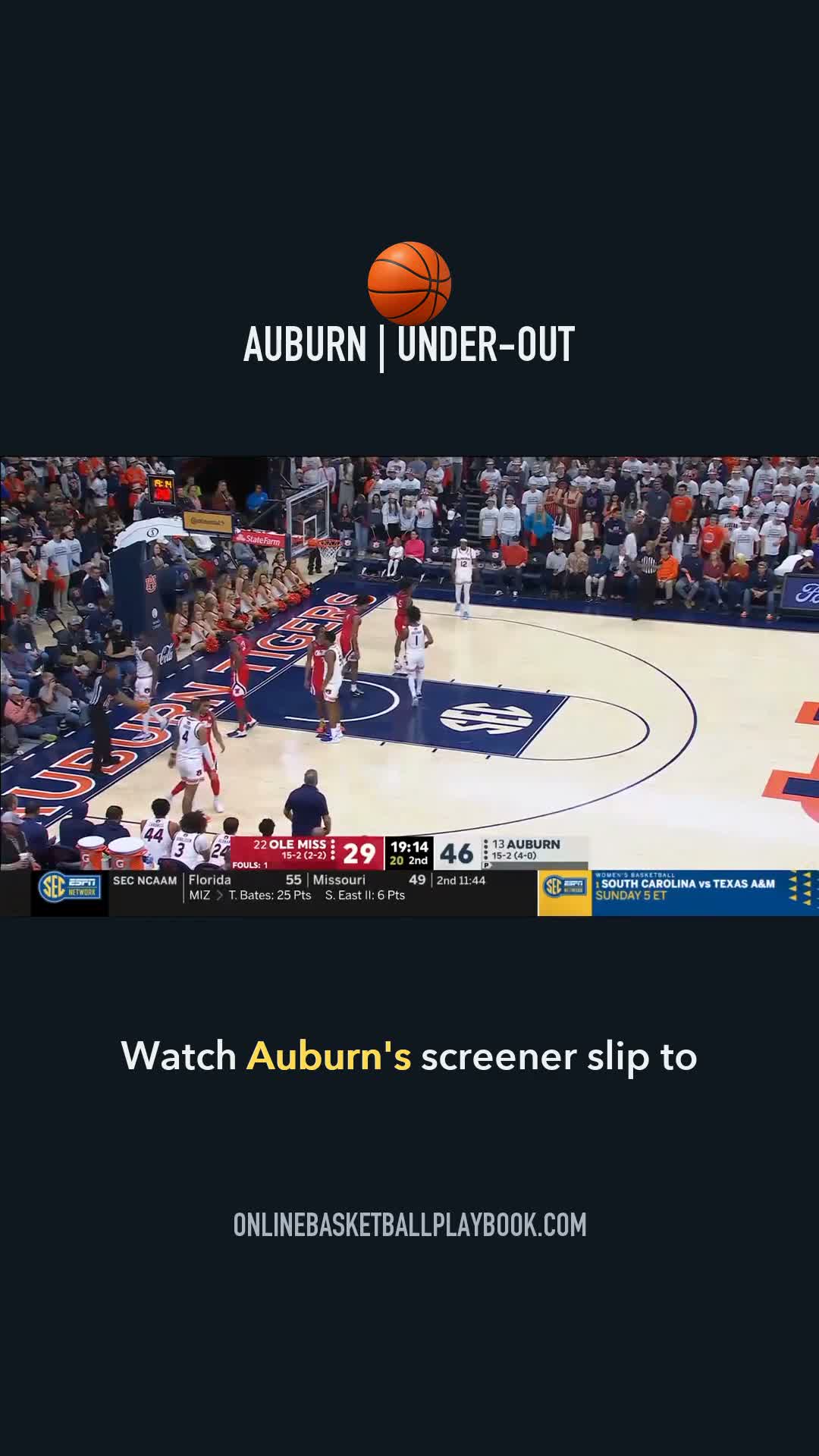 Auburn Four-Low Slip vs. Ole Miss