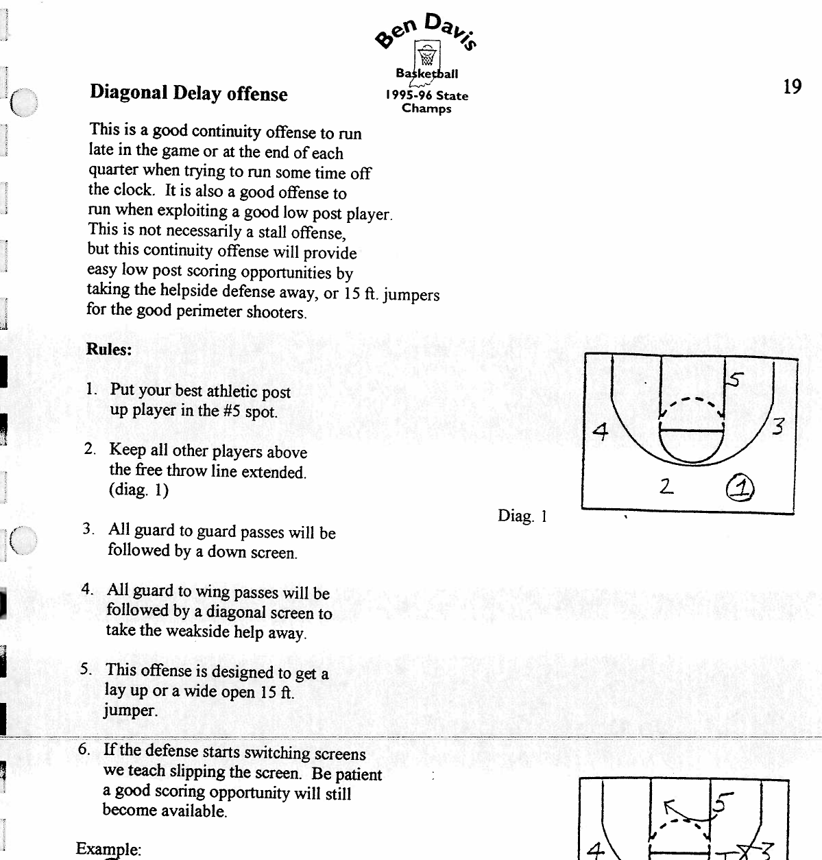 Ben Davis's Delay and Spread Offense: Spread the Floor, Milk the Clock, Still Score