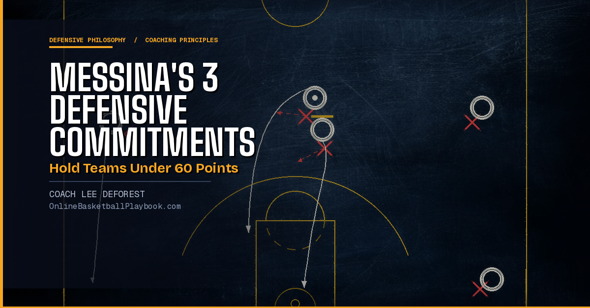 Ettore Messina's Defensive Philosophy: 3 Commitments That Hold Teams Under 60 Points