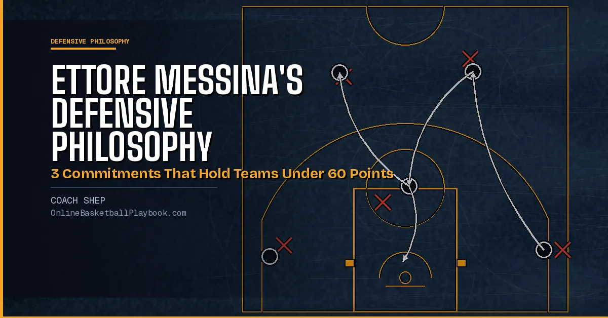 Ettore Messina's Defensive Philosophy: 3 Commitments That Hold Teams Under 60 Points