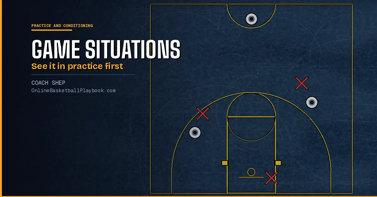 Game Situations in Practice: How to Build Them In