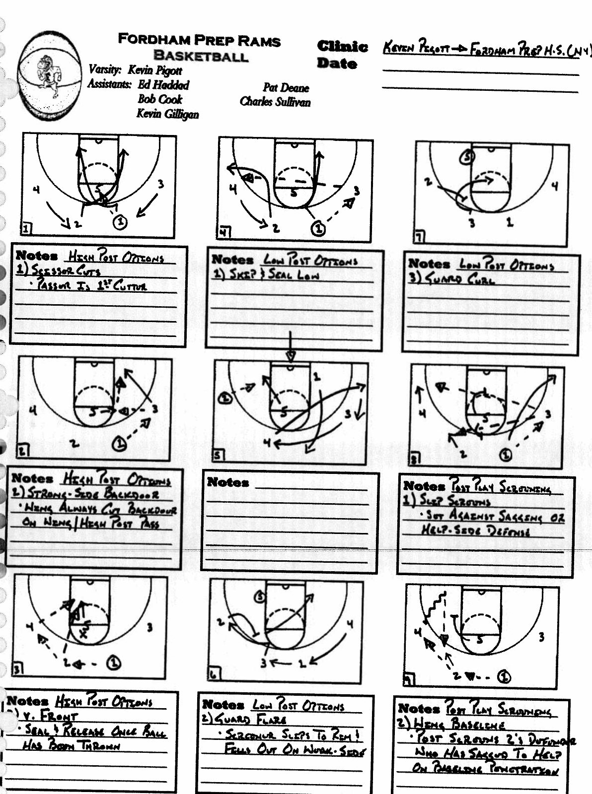 Kevin Pigott's Princeton Offense: Fordham Prep's Backdoor Motion System