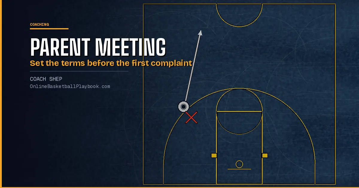 Basketball Parent Meeting: Agenda, Handout and the 24 Hour Rule