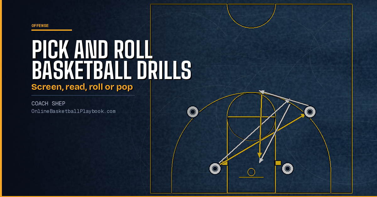 Pick and Roll Basketball Drills: From 2 on 0 to Live Reads