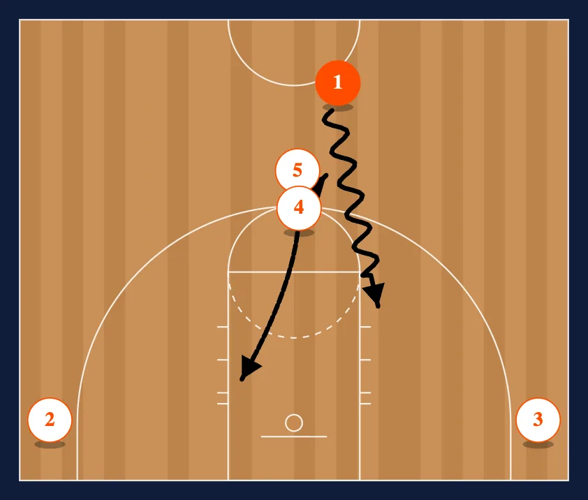 Double High Ball Screen Flat diagram